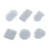 Molde de silicona para colgante con múltiples especificaciones, epoxi, bricolaje, forma de corazón, redondo, ovalado, cuadrado, colgante, collar, llavero, venta al por mayor