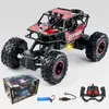 Coche de Control Remoto de Aleación 2.4g Escalada Todoterreno Recargable Neumático de Goma Caja de Regalo con Luz Juguete de Coche para Niños Transfronterizo