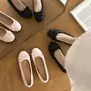 Zapatos Planos Redondos Franceses con Lazo para Mujer 2026 Suela Suave Aumento Interno de Altura Pies que No se Cansan Versátiles para el Trabajo Bailarinas