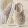 Pantuflas de Algodón Impermeables para Mujer, Nuevo Estilo Otoño/Invierno 2026, Pantuflas de Algodón Cálidas Antideslizantes para Interiores para Hombre
