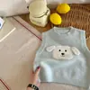 Conjunto de outono para meninos 2026 nova coleção de outono camisa xadrez estilo coreano infantil colete fofo para bebê conjunto casual de duas peças