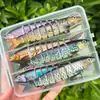 Caixa com Jogo de Varas de Pesca de Fábrica Transfronteiriça Peixe de Seções Múltiplas Isca de 8 Seções Isca de Afundar Equipamento de Pesca Rígido Personalização