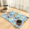 Tapete para Comida de Mascotas Temu Transfronterizo de Tierra de Diatomeas Impermeable Antideslizante para Perros y Gatos Resistente a la Suciedad y Fácil de Limpiar