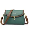 2024 Bolsos Nuevos Moda Femenina Bolsos Pequeños Bolsos Cruzados Primavera y Verano Bolsos de Hombro de Cuero Suave Bolsos de Mujer Bolsos de Hombro
