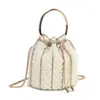 Bolso de Mano de Lujo Ligero Estilo Nuevo para Mujer, Bolso Cubo, Bolso Cruzado de Cadena de Alta Gama Versátil, Bolso de Noche para Mujer