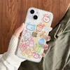 Capa para Celular Apple 17Pro com Expressão de Linha Nova Silicone Anti-Queda Cobertura Total 16 Transparente Elegante 13