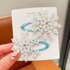 Pasador de Copo de Nieve Congelado Nuevo Pasador para Niños Accesorios para el Cabello de la Princesa Elsa Pinza Lateral para Niñas Pinza para Niña Pequeña