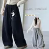 Pantalones de chándal para niñas Primavera Otoño 2026 Nuevos Pantalones Casuales de Terciopelo Cálidos de Otoño Invierno para Niños Medianos y Grandes Pantalones Casuales de Pierna Ancha