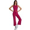 Chaleco de punto sin mangas transfronterizo europeo y americano Ropa exterior Ajuste ceñido Top Ropa de yoga para mujer Ropa deportiva para correr Fitness