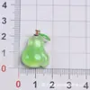 Diapositivas para zapatos serie de frutas de resina, estilo dulce de verano tipo gelatina, extraíbles y combinables libremente para decoración de zapatos con agujeros