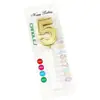 Vela digital dorada grande para cumpleaños de un año, luna llena, para fiesta de cumpleaños infantil, decoración decorativa para tarta, enchufable