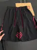 Pantalones Cortos de Baloncesto a Rayas Laterales Estilo Americano para Hombre, Pantalones Deportivos Finos de Seda de Hielo de Secado Rápido para Verano, Pantalones Cortos Casuales de Moda