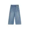 TUTU Elefantito Ropa Infantil Jeans para Niñas Pantalones de Niño 2026 Otoño Nuevo Estilo Pantalones de Pierna Ancha Rectos con Pedrería