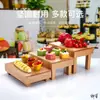 Soporte de exhibición de sushi restaurante macaron acero inoxidable snack plato de frutas soporte de exhibición mesa soporte de snacks repostería pan