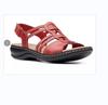 Sandalias de Playa para Mujer de Verano de Talla Grande, Estilo Nuevo, Huecas, Casuales, con Cuña, de Velcro, Punta Abierta, Estilo Europeo y Americano