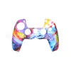 Cubierta protectora para mando de PS5 Cubierta de silicona camuflada para PS5 Piel con proceso de transferencia de agua para la mano Cubierta protectora para PS5