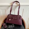 Bolso de axila retro de alta gama para mujer, nuevo bolso de mano de moda tendencia 2026, bolso de hombro de gran capacidad para el día a día, bolso baguette