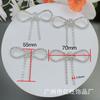 Vendas Diretas de Fábrica Corrente DIY Corrente de Diamantes Broche de Laço Soldado Alfinete Fantasia Acessórios para Vestido de Noiva Atacado