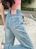 Pantalones de Mezclilla Blancos de Alta Calidad Versátiles Pierna Ancha Estrecha Otoño 2024 Nuevos Tallas Grandes Cintura Alta Adelgazantes Pantalones de Pierna Ancha