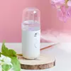 Instrumento Hidratante en Spray Humidificador Facial Mini Portátil Recargable de Mano Pulverizador de Agua Desinfectante Instrumento de Belleza Vaporizador Facial