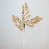 Flores Artificiais Douradas Flores de Véspera de Ano Novo Casamento Atacado Balde de Bênçãos Folhas Douradas DIY Flores Artificiais Transfronteiriças Decorações de Ano Novo para Casa