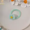 Accesorios para el cabello transfronterizos europeos y americanos para niños, ligas para el cabello de flor de acrílico frescas y simples, accesorios para el cabello para niñas y niñas pequeñas