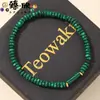 Venta Caliente Europeo y Americano Transfronterizo Diez Tipos de Piedra Emperador Jade Chino Rueda de Jade Cuentas Espaciadoras Pulsera Diaria Versátil Pulsera Venta al por Mayor