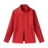 Cárdigan deportivo con cremallera y cuello alto a la moda, manga larga para mujer, nuevo top de yoga ajustado para otoño e invierno para mujer