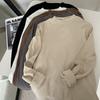 Camiseta Básica de Mousse de Vellón con Cuello Semi-Alto para Mujer Otoño e Invierno 2026 Estilo Coreano Ajustada Capa Interior Camiseta de Vellón de Manga Larga para Mujer