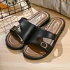 Chanclas de Verano Antideslizantes de Suela Gruesa y Suave, Sandalias de Playa de Moda para Mujer