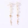 EZ4896 Aretes de Perlas Europeos y Americanos Transfronterizos Aretes de Borlas Joyería Elegante de Moda para Mujer Joyería Larga para la Oreja
