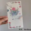 10x 18 colección tarjeta trasera cadena para teléfono móvil llavero colgante de tarjeta trasera bolsa de embalaje de cartón decoración materiales de tarjeta de embalaje