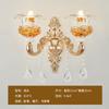 Lustre de Cristal Estilo Europeu para Sala de Estar, Restaurante, Quarto, Liga de Zinco, Hall, Iluminação para Celebrantes de Internet, Villa, Edifício Recplink, Lâmpadas Pendentes