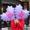 Balão de Ano Novo 2026 Decoração de Ano Novo Balão Onda Amor Dia de Ano Novo Celebridade da Internet Balão Voador Flutuante para Foto