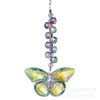 Colgante de Mariposa de Cristal Colorido Hecho a Mano Adorno Colgante para Coche DIY Bordado a Mano Suministro Transfronterizo Integral