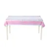 Mantel de Cumpleaños para Niña Transfronterizo Tema Rosa Mantel Desechable para Fiesta Mantel Decoración de Fiesta para Niñas Peva