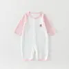 Macacão de Verão para Bebê, Roupa Fina de Manga Longa para Bebês e Crianças Pequenas, Algodão Puro, Macacão Fresco e Respirável, Roupa com Ar Condicionado para o Verão