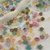 Vidro Imitação Gelatina com Furos Cor Mista Estéreo Estrelas Borradas Capa de Celular DIY Artesanal Colar Grampo de Cabelo Design de Roupas