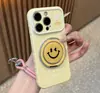 Suporte simples de rosto sorridente adequado para Apple 17 Pro Max, iPhone 18, Huawei, capa macia com janela em formato de coração