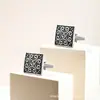 Nuevos Gemelos de Esmalte de Alta Calidad Coloridos para Hombre, Puño de Camisa Francesa para Banquete y Negocios 6036