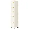 Gabinete de almacenamiento tipo cajón estante de huecos multicapa mesita de noche de dormitorio gabinete de almacenamiento de plástico para snacks y juguetes del hogar