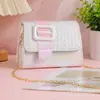 Bolsa de Hombro Estilo Xiaoxiangfeng 2025 Verano Nuevo Estilo Versión con Hebilla de Cierre de Moda