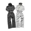 Conjunto de sudadera con capucha y pantalón de chándal estampado transfronterizo europeo y americano, sudadera con capucha de manga larga, prenda exterior retro, conjunto de estilo callejero