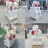 Par de Elefantes de Mármore Branco em Estoque para Entrada Externa, Escultura de Elefante de Mármore, Presente para Cerimônia de Inauguração, Escultura de Elefante de Pedra