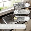 Nuevo Producto de Amazon Estante para Esponjas de Fregadero Acero Inoxidable Cocina Artículos Esenciales Diarios H1139 Estante para Esponjas de Fregadero