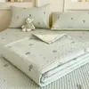 Cobertor de Cama de Gaze Dupla 100% Algodão Classe A, Adequado para Todas as Estações, Colchão Tatami Acolchoado de Algodão Puro, Lençol Cobertor Espesso