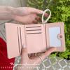 Bolso de Mano de Oso~ Cartera para Mujer Casual Corta para Mujer 70% de descuento Estudiante Punto Estilo Japonés Monedero