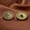 Botones Metálicos Estilo Chanel Vintage al por Mayor para Fabricantes con Acabado de Alta Gama, Botones para Traje Estilo Británico, Botones para Abrigo, Botones de Coser a Mano