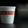 Taza de Té de Tubo Recto con Poesía Manuscrita de Mi Yan Salpicada con Color Azul Bajo Esmalte Bambú Pintado a Mano Taza de Maestro Taza de Cerámica Hecha a Mano para Cata de Té