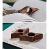 Soporte Creativo para Libro con Pulgar para Leer, Anillo de Madera para Presionar Páginas, Herramienta de Lectura con Una Mano, Anillo de Dedo de Prensa de Libro de Lectura de Madera Vintage
